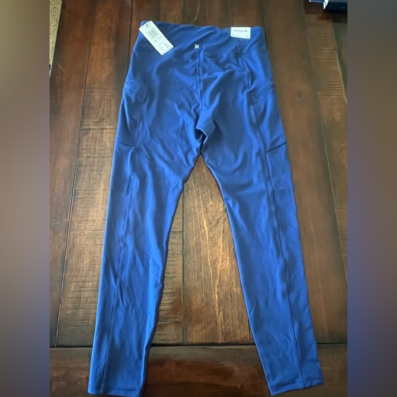 Hurley Blue High-Waisted Women’s Legging- Size Large - Picture 2 of 4